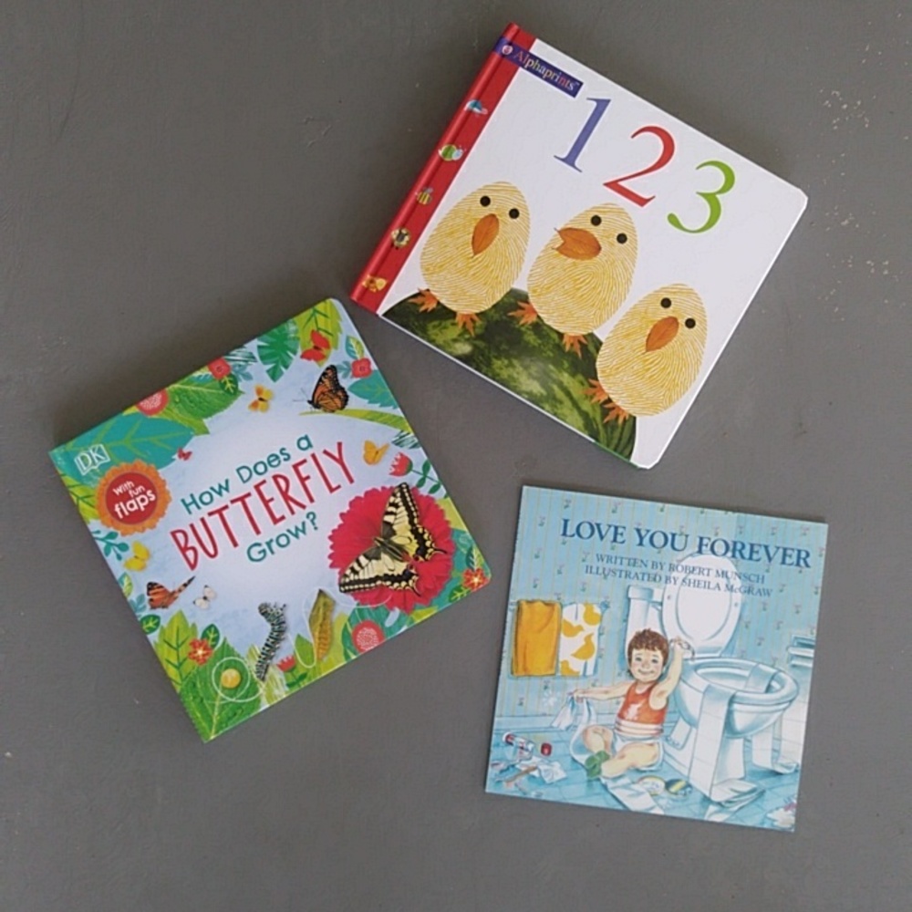 123 Alphaprints, How Does a Butterfly Grow & I Love You Forever Baby Boo…